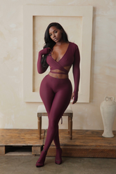 Plum Tie Set