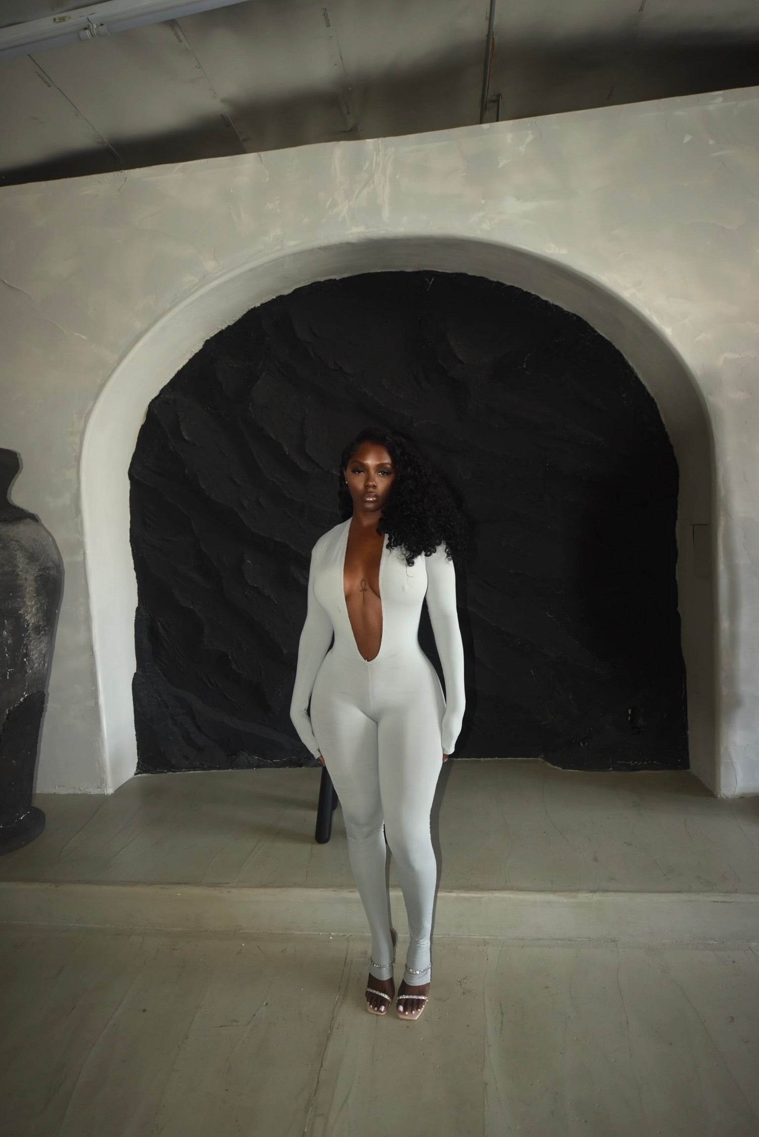 Lux V Neck Catsuit