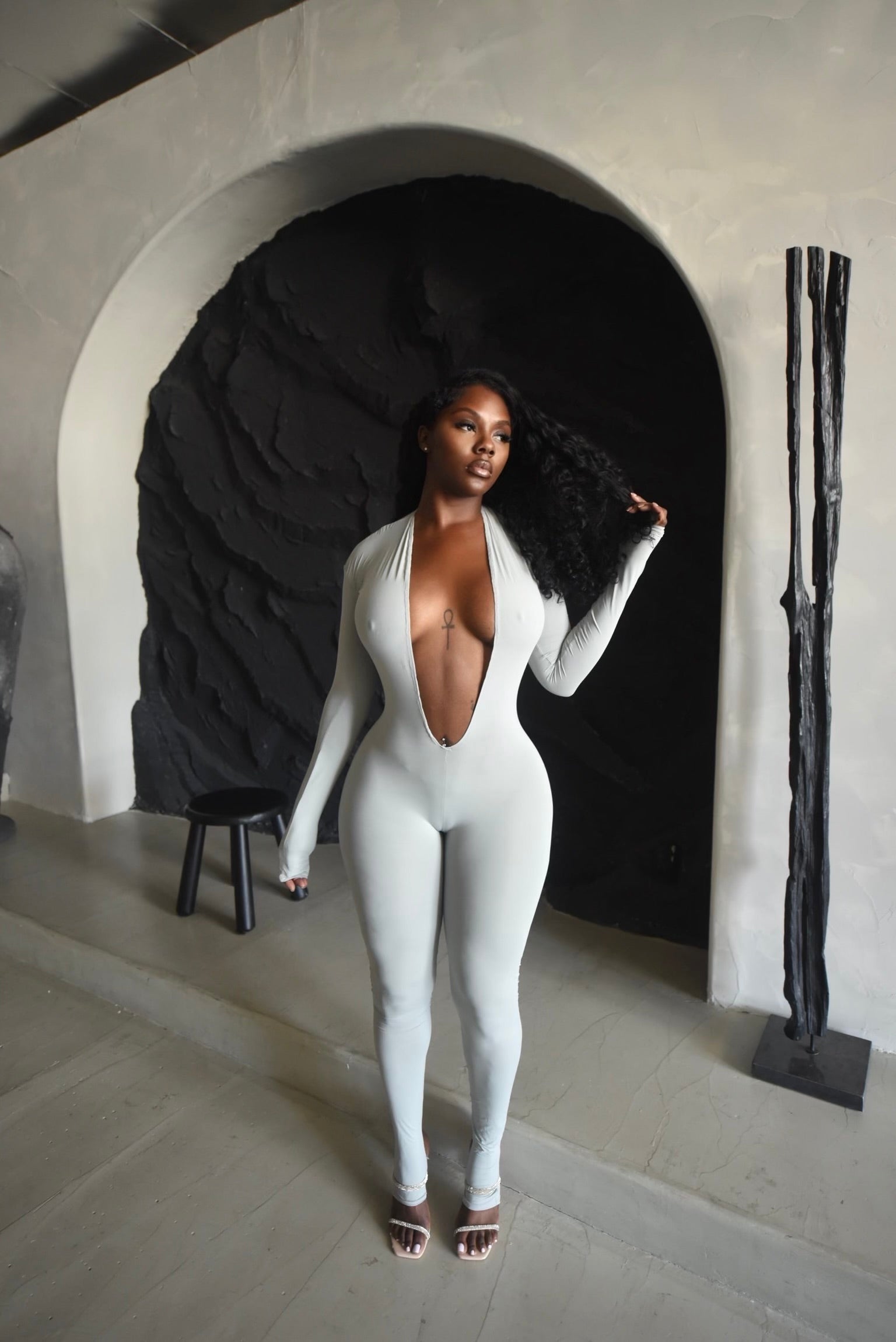 Lux V Neck Catsuit