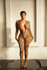 Lux Leopard Catsuit