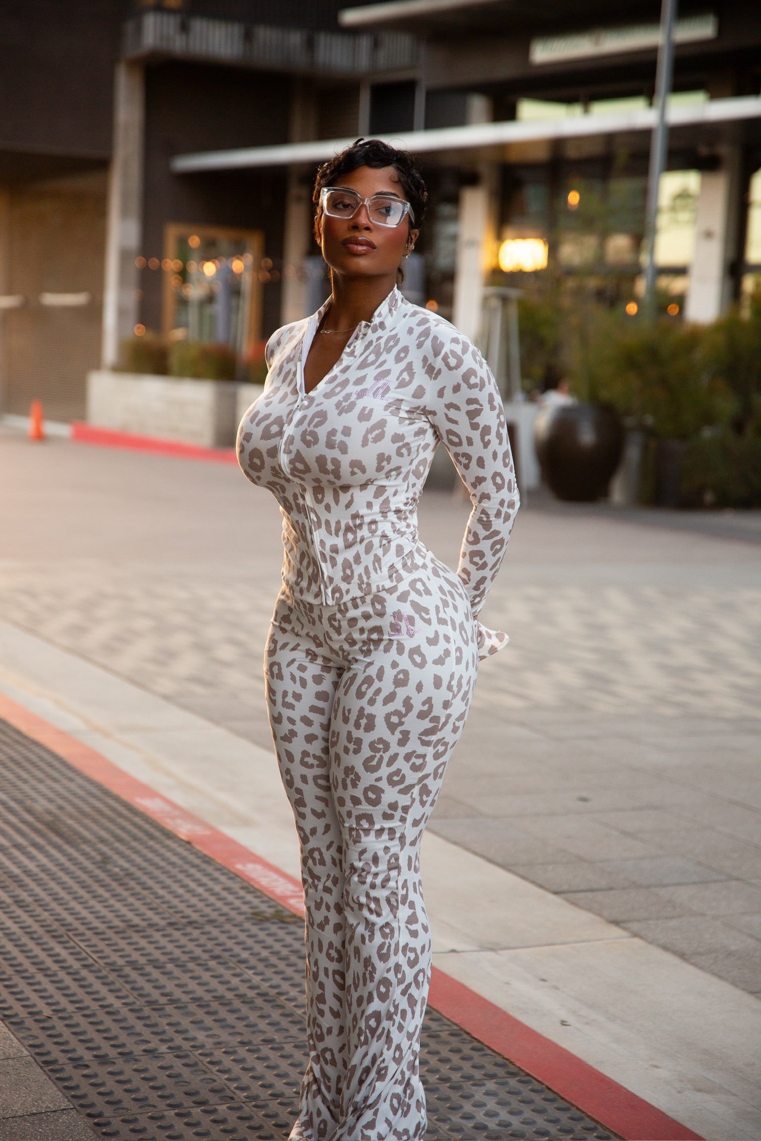 Lux Leopard Tracksuit