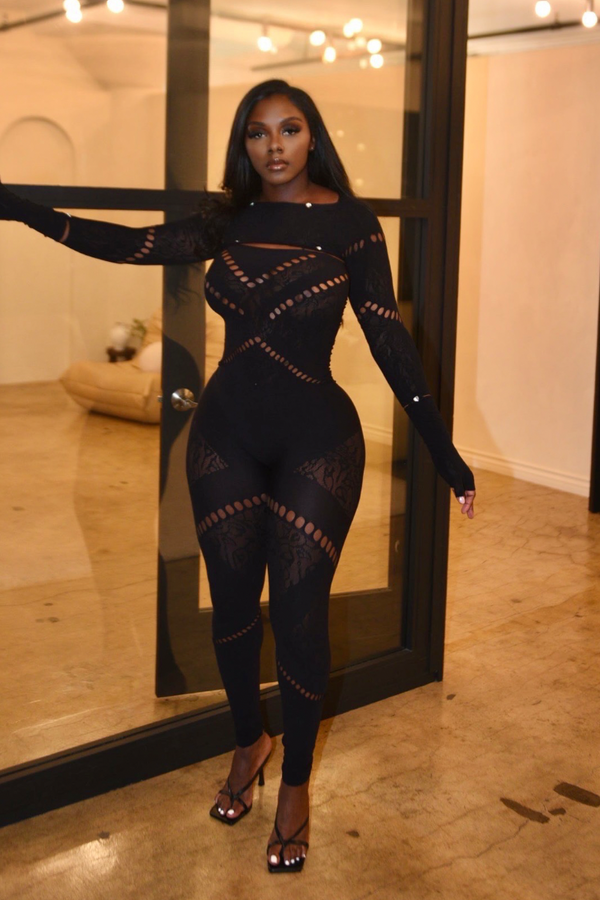 Lux Gyal Jumpsuit (Black)