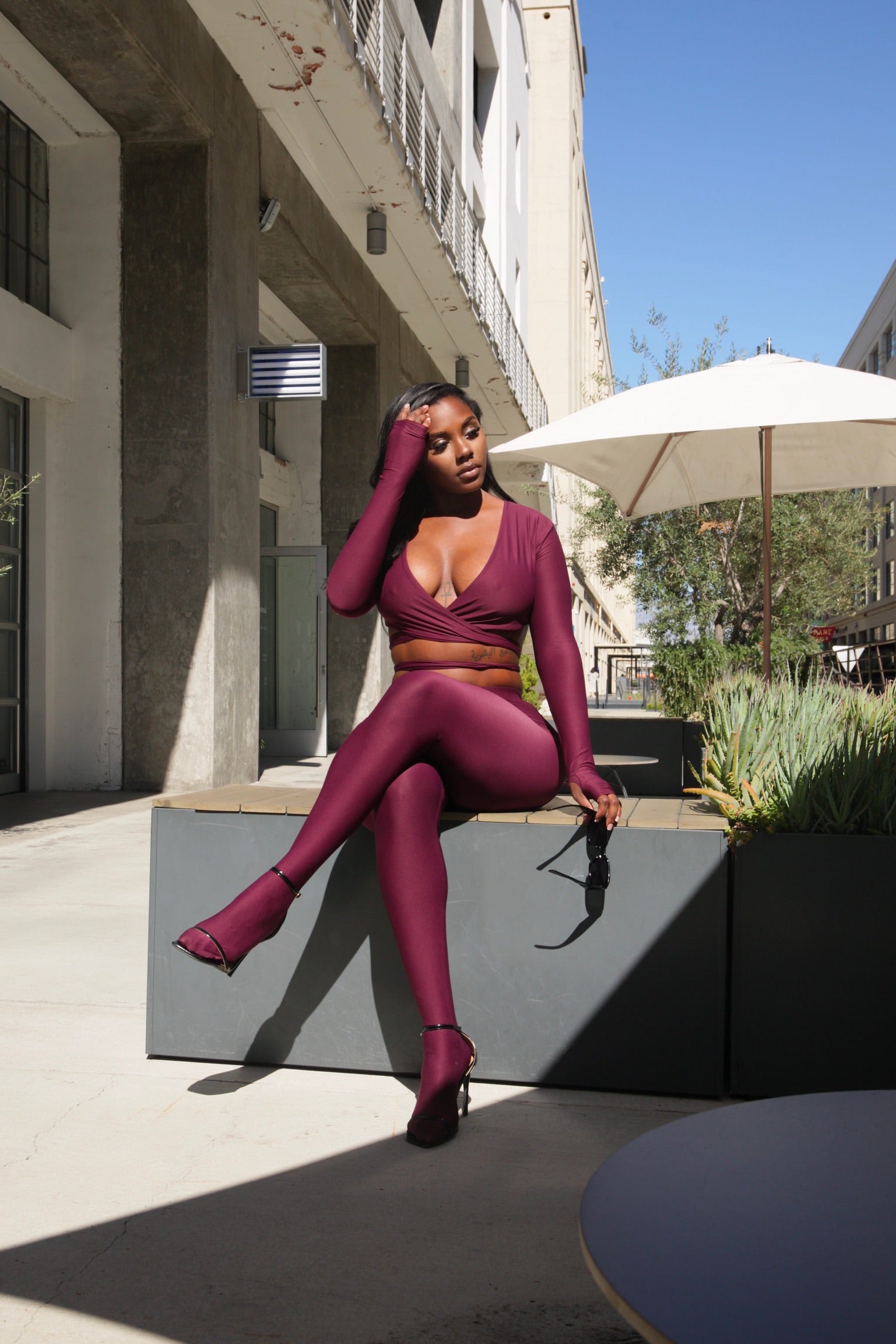 Plum Tie Set